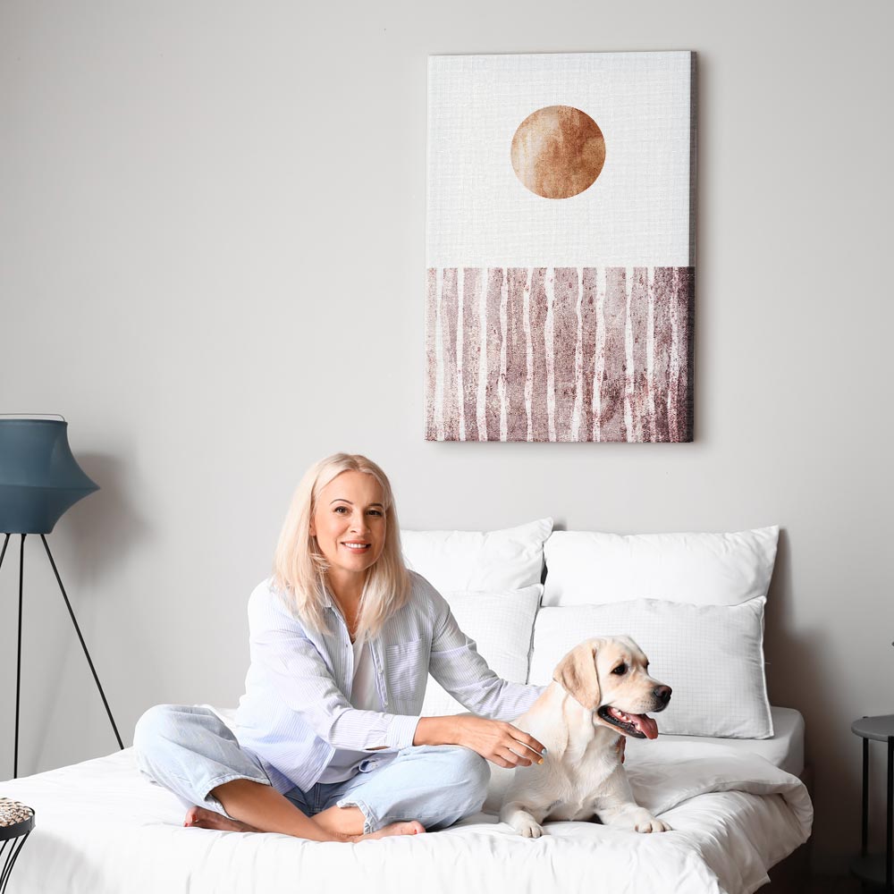 Abstract Texture Harmony Canvas Print