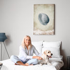 Abstract Tide Waves Vertical Canvas Print