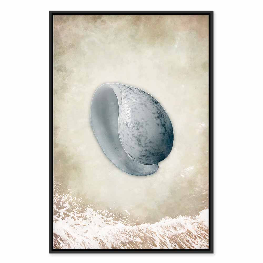 Abstract Tide Waves Vertical Canvas Print