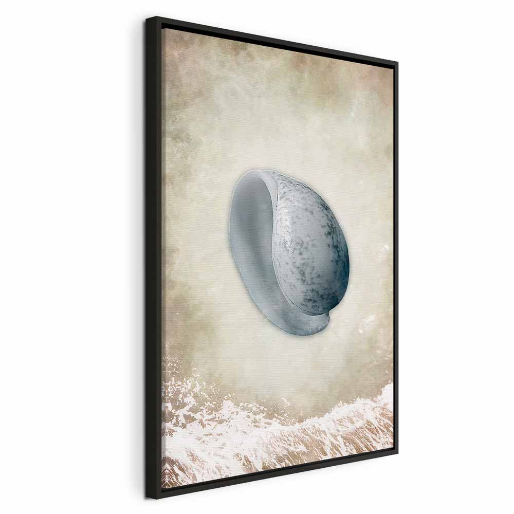Abstract Tide Waves Vertical Canvas Print