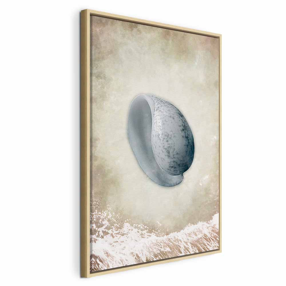 Abstract Tide Waves Vertical Canvas Print