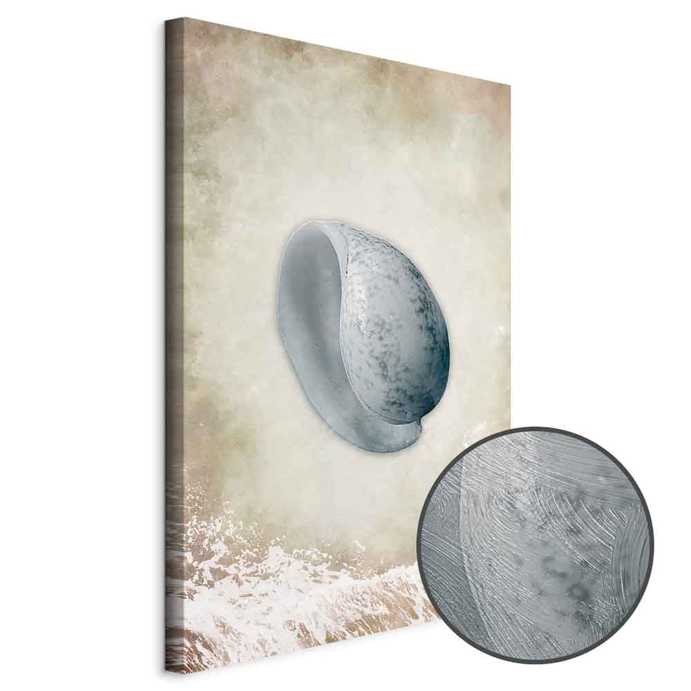 Abstract Tide Waves Vertical Canvas Print