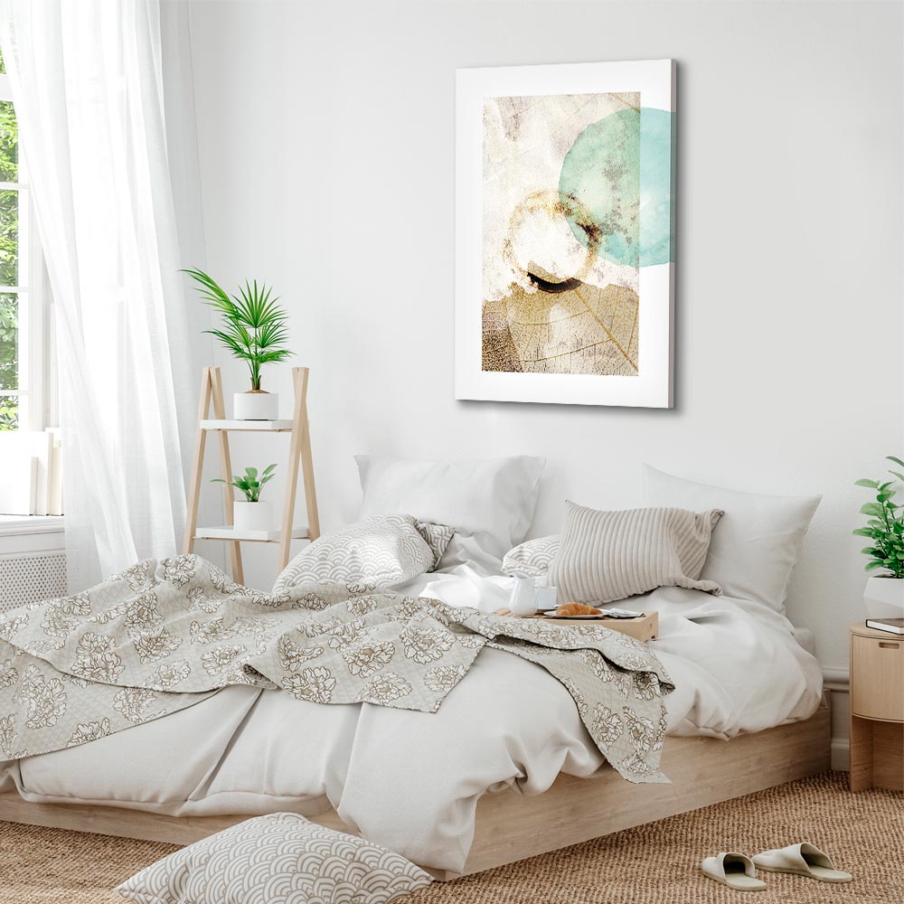 Abstract Texture Growth Vertical Canvas Print