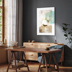 Abstract Texture Growth Vertical Canvas Print