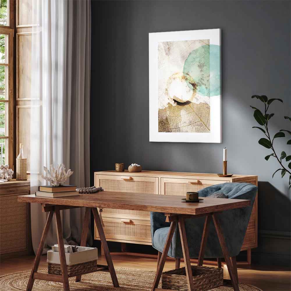 Abstract Texture Growth Vertical Canvas Print