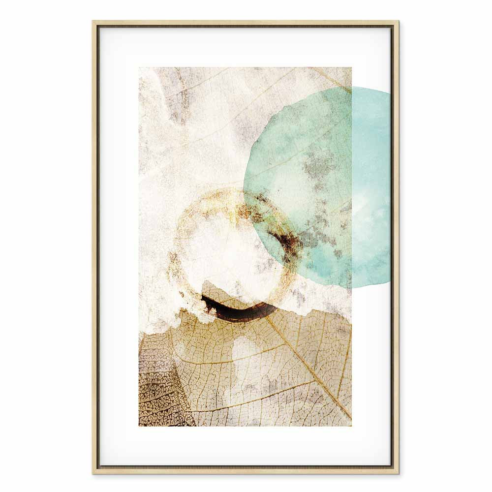 Abstract Texture Growth Vertical Canvas Print