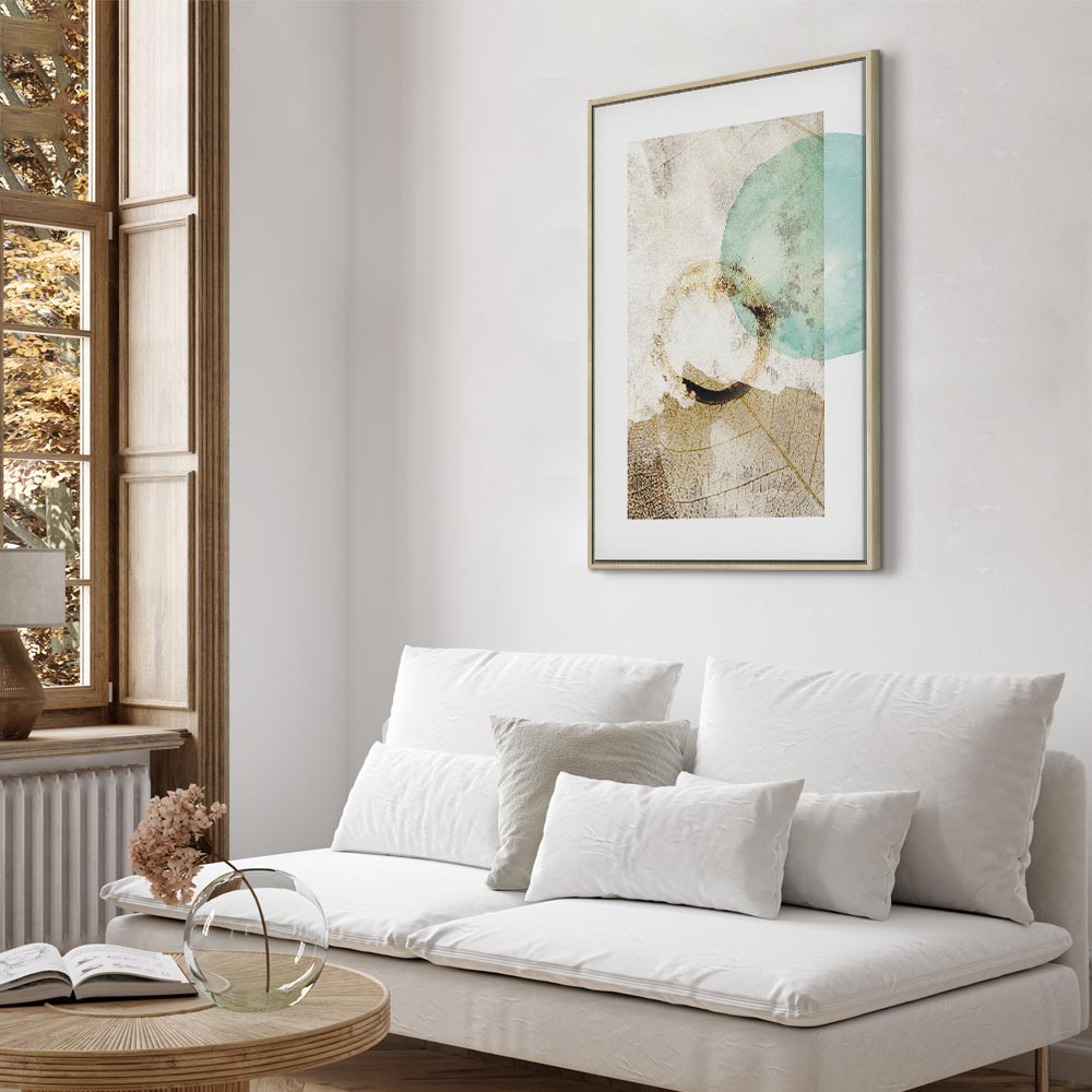 Abstract Texture Growth Vertical Canvas Print