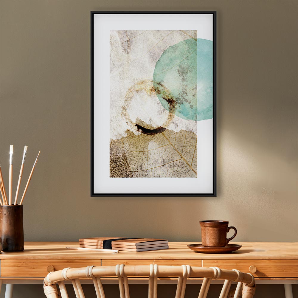 Abstract Texture Growth Vertical Canvas Print