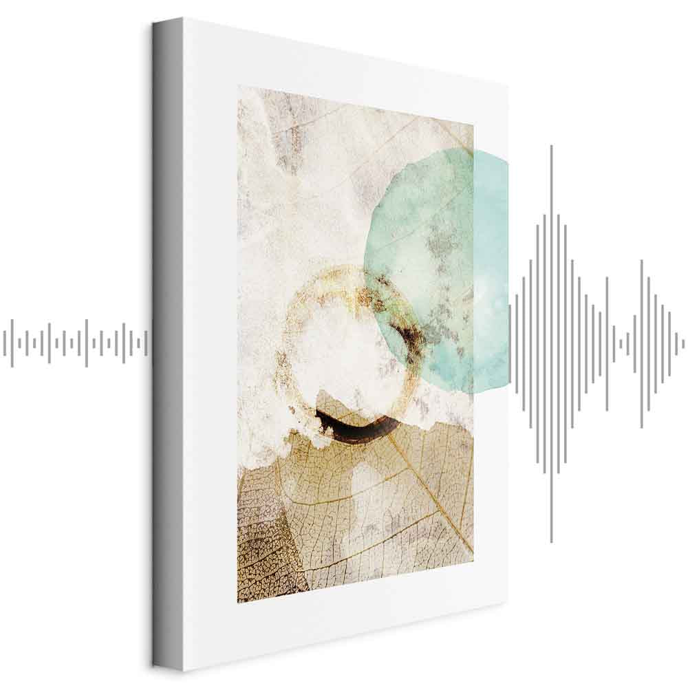 Abstract Texture Growth Vertical Canvas Print