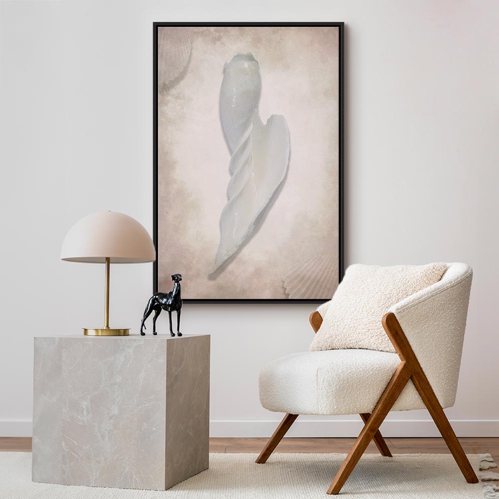 Abstract Sea High Tide Vertical Canvas Print