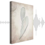 Abstract Sea High Tide Vertical Canvas Print