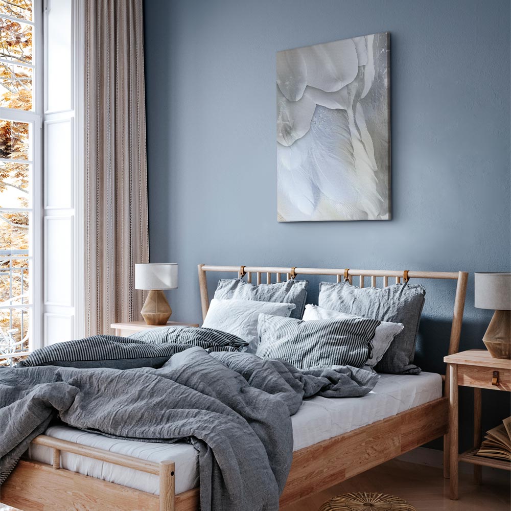 Abstract Floral Vertical Canvas Print