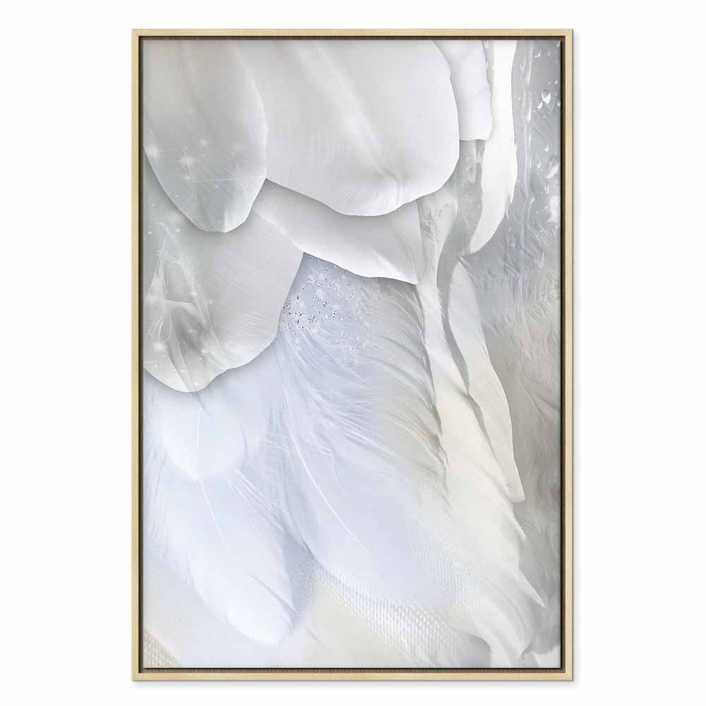 Abstract Floral Vertical Canvas Print