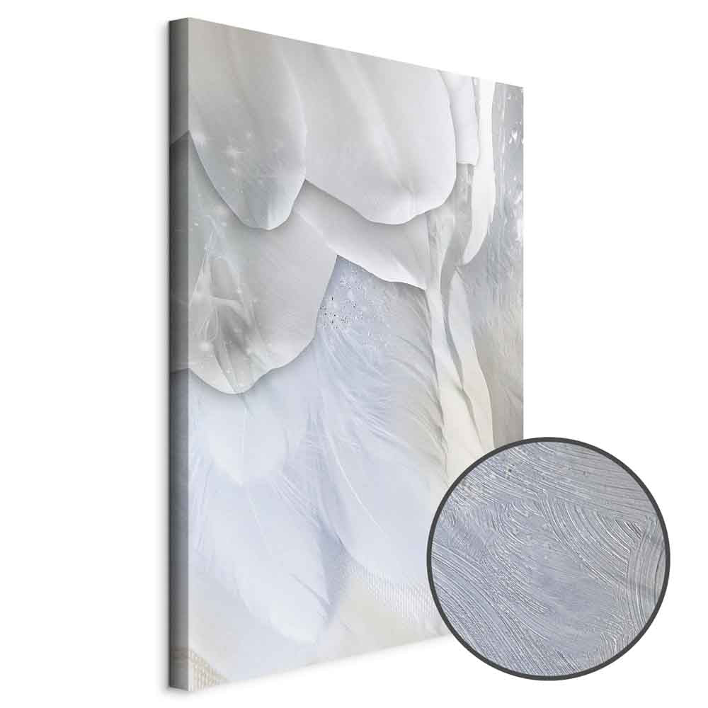 Abstract Floral Vertical Canvas Print