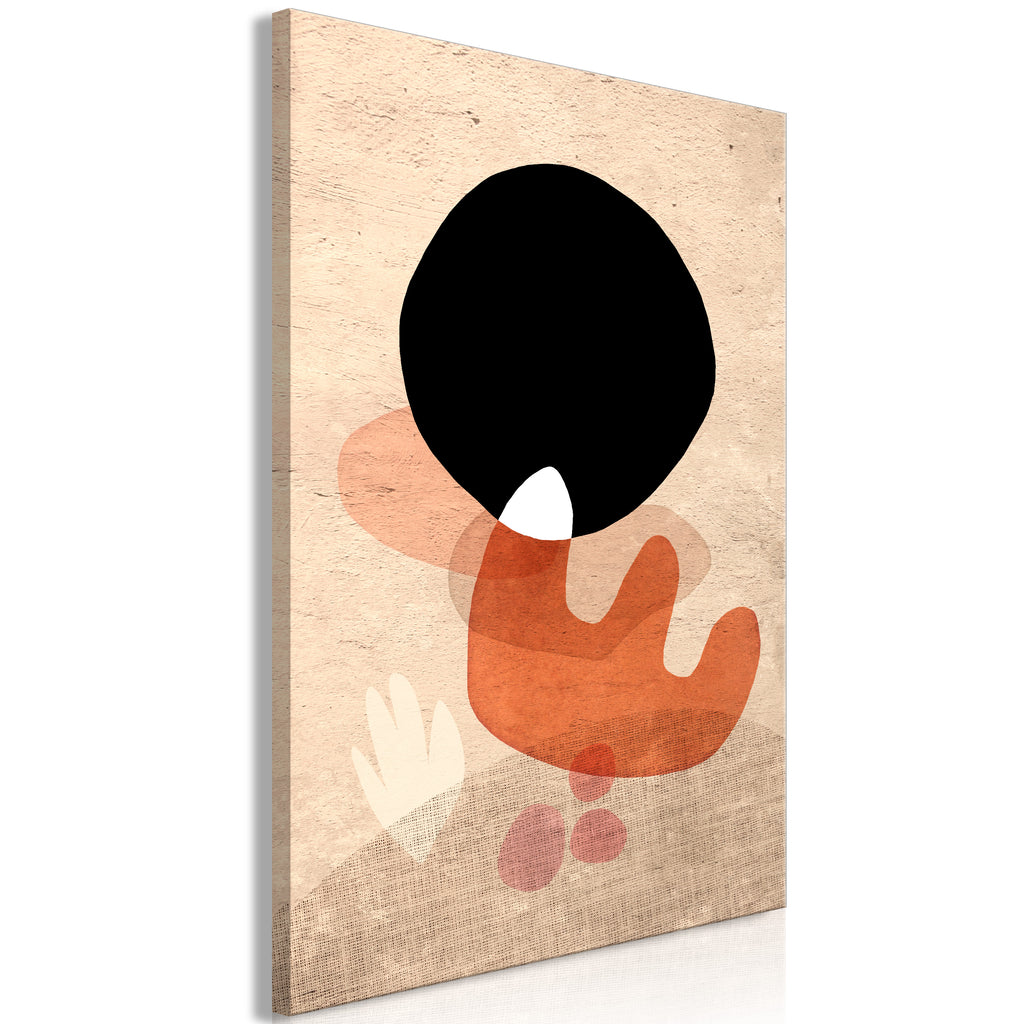 Stylish Black Stone Canvas Print for Modern Decor