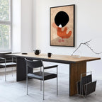 Black Stone Texture Abstract Canvas Print