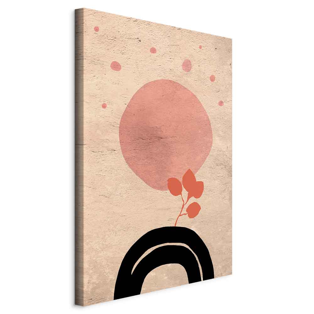 Abstract Circular Bridge Texture Canvas Print