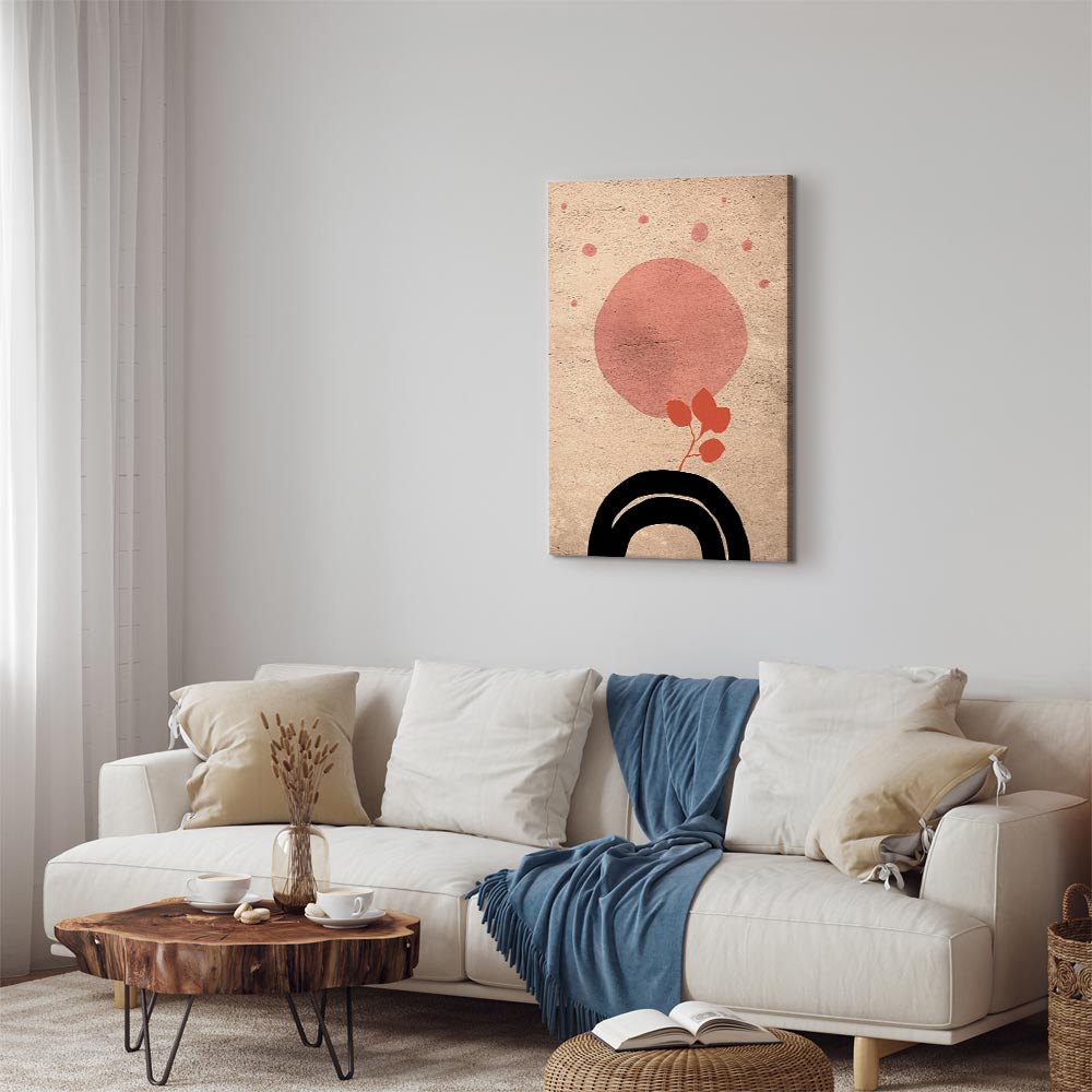 Abstract Circular Bridge Texture Canvas Print