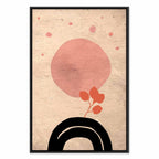 Abstract Circular Bridge Texture Canvas Print