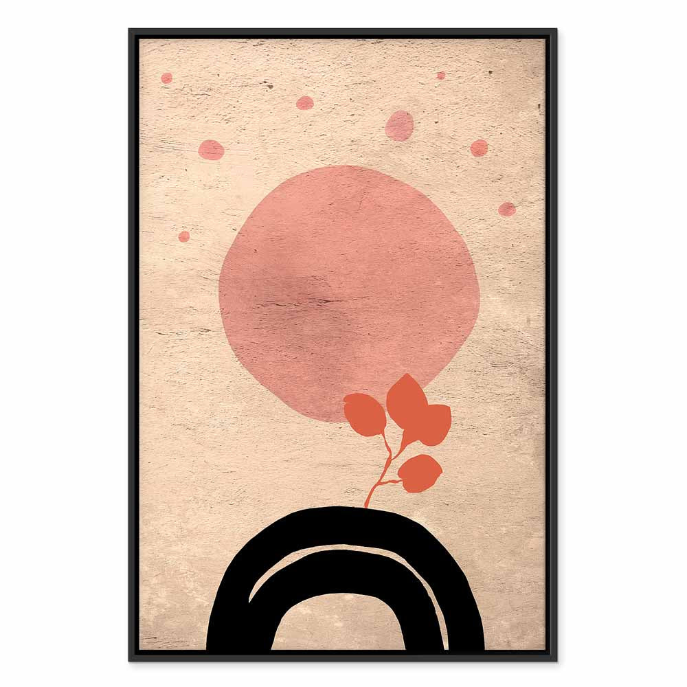 Abstract Circular Bridge Texture Canvas Print