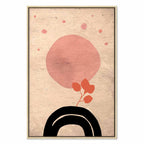 Abstract Circular Bridge Texture Canvas Print