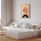 Abstract Circular Bridge Texture Canvas Print