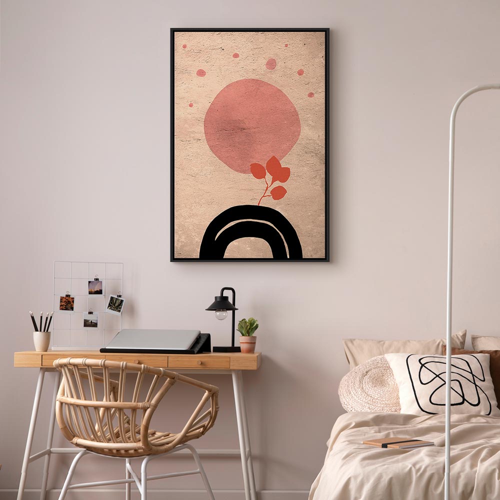 Abstract Circular Bridge Texture Canvas Print