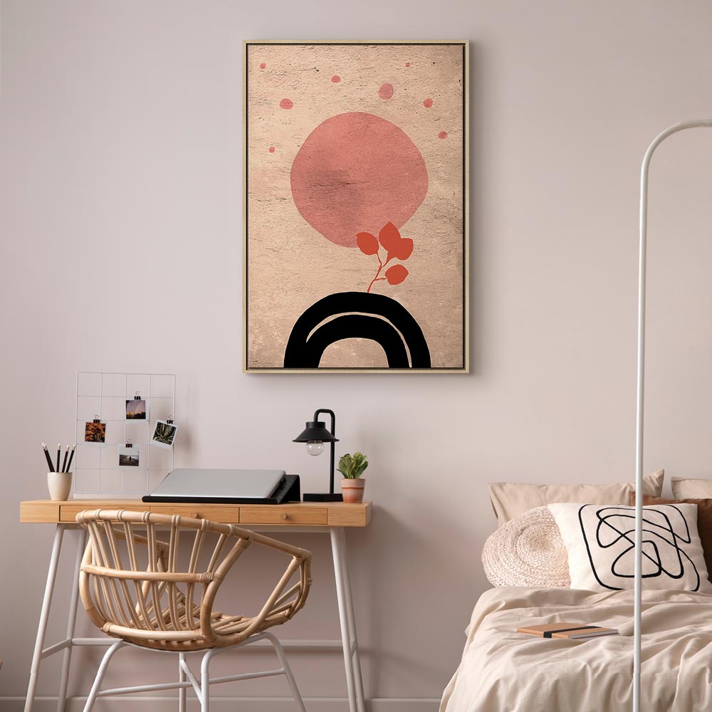 Abstract Circular Bridge Texture Canvas Print