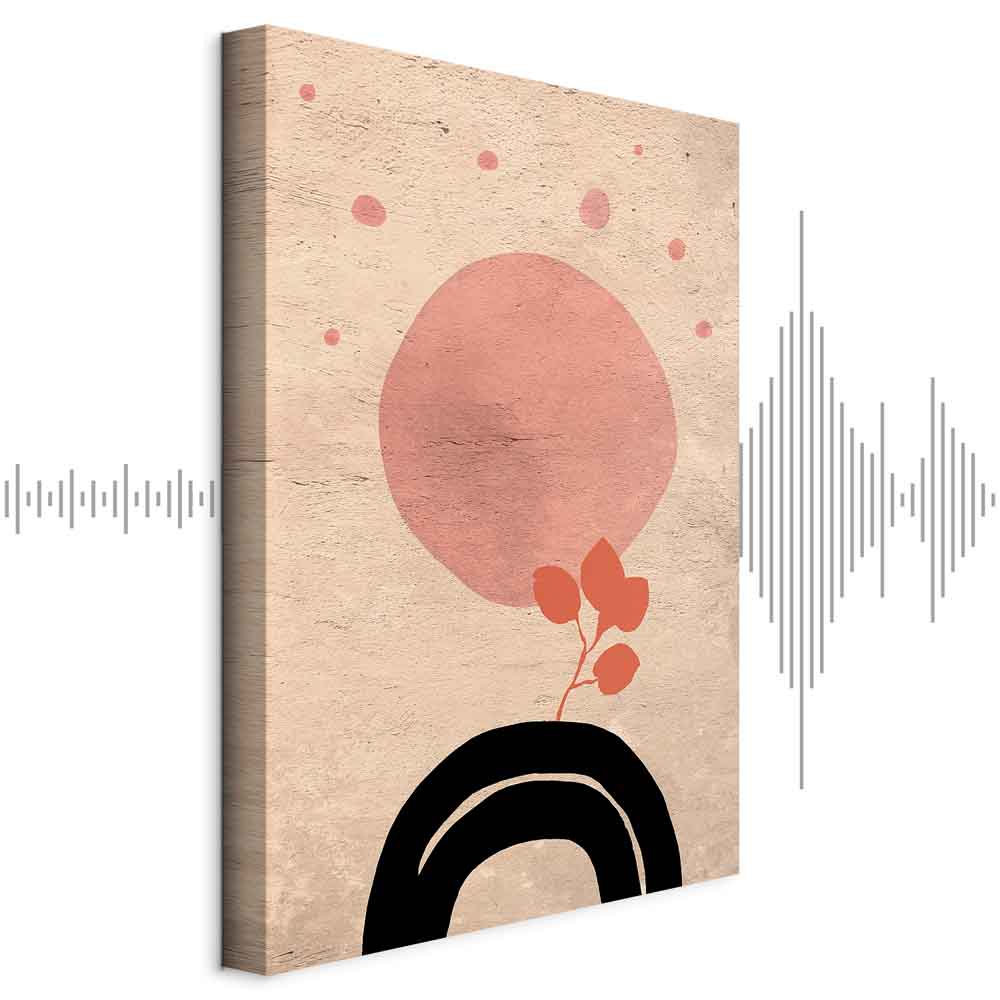 Abstract Circular Bridge Texture Canvas Print