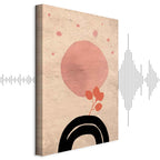 Abstract Circular Bridge Texture Canvas Print