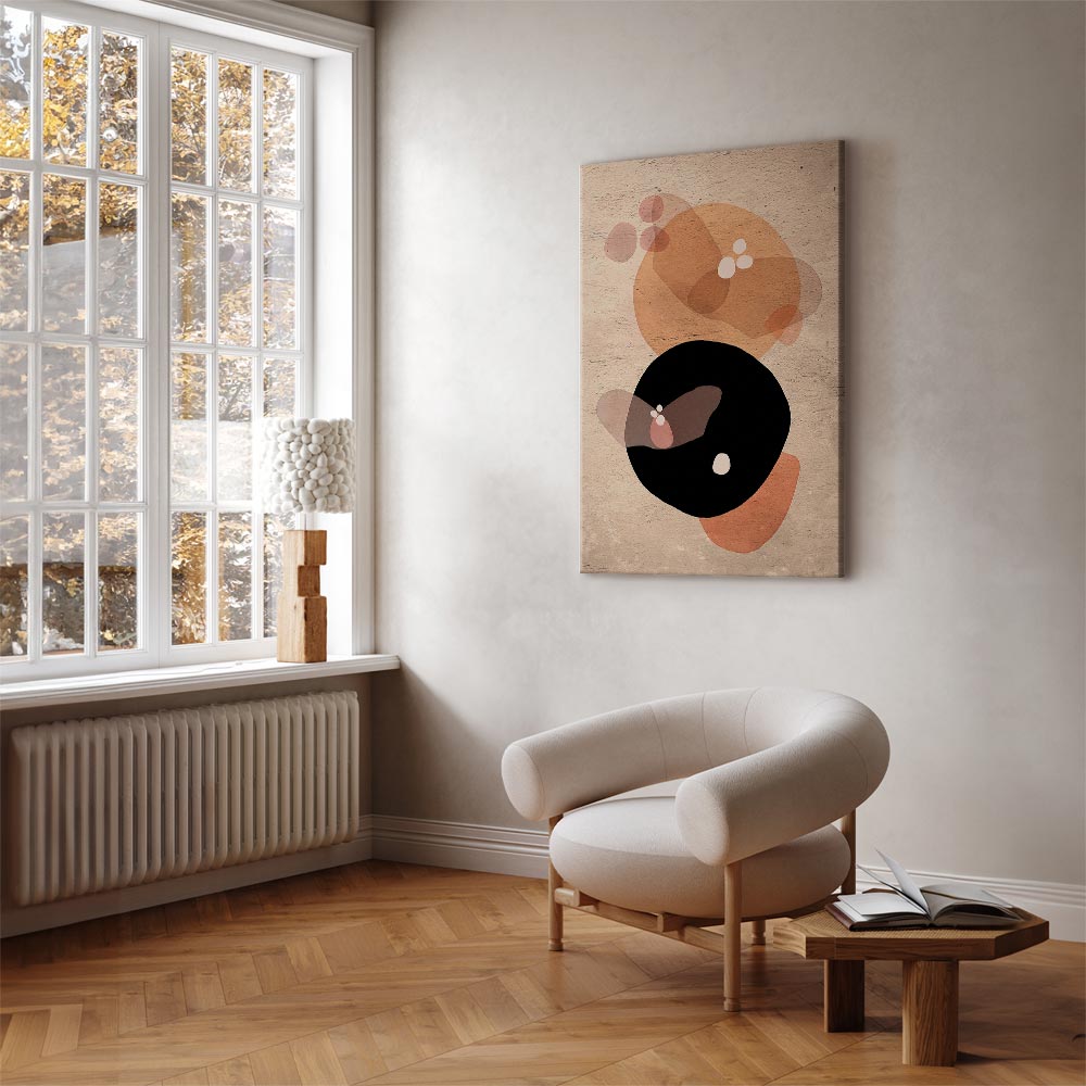 Moon Butterfly Abstract Texture Canvas Print