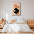 Moon Butterfly Abstract Texture Canvas Print