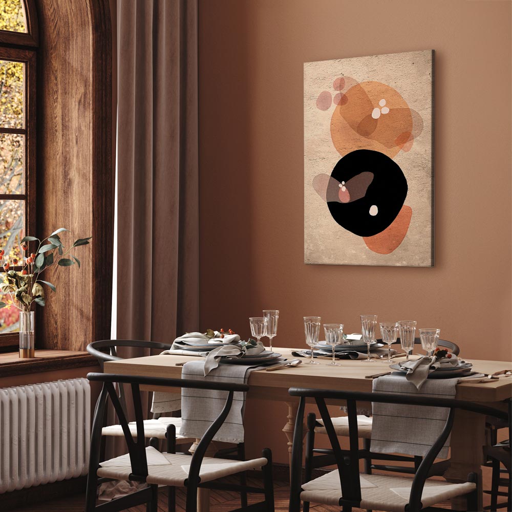 Moon Butterfly Abstract Texture Canvas Print