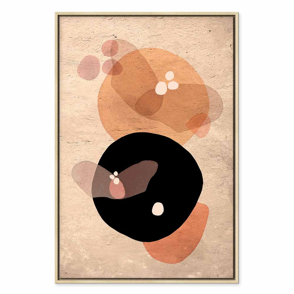 Moon Butterfly Abstract Texture Canvas Print