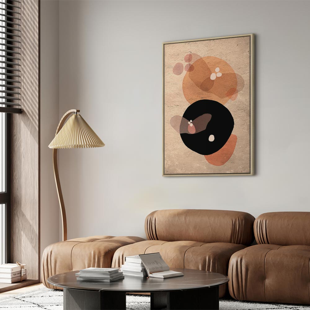 Moon Butterfly Abstract Texture Canvas Print