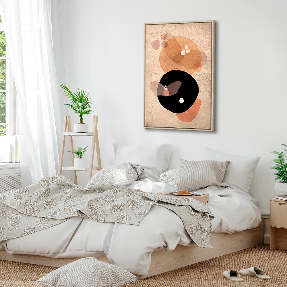 Moon Butterfly Abstract Texture Canvas Print