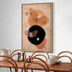 Moon Butterfly Abstract Texture Canvas Print