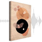 Moon Butterfly Abstract Texture Canvas Print