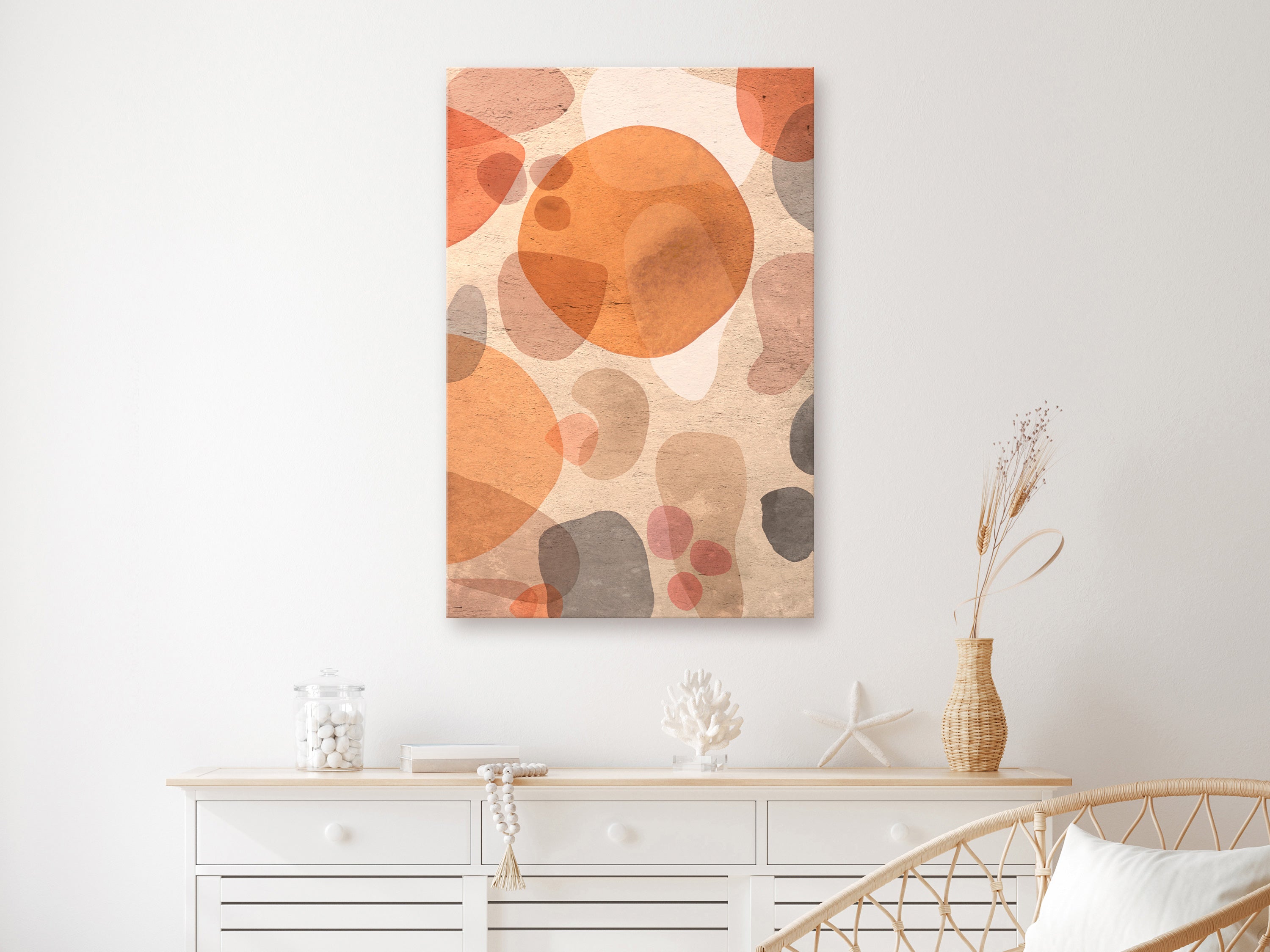 Stunning Amber Kaleidoscope Canvas Print