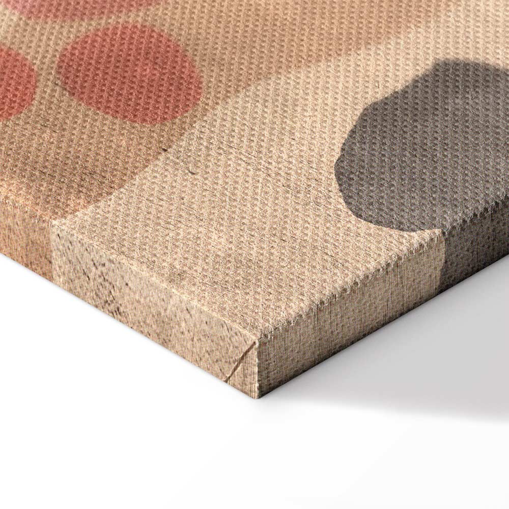 Amber Kaleidoscope Abstract Texture Canvas Print