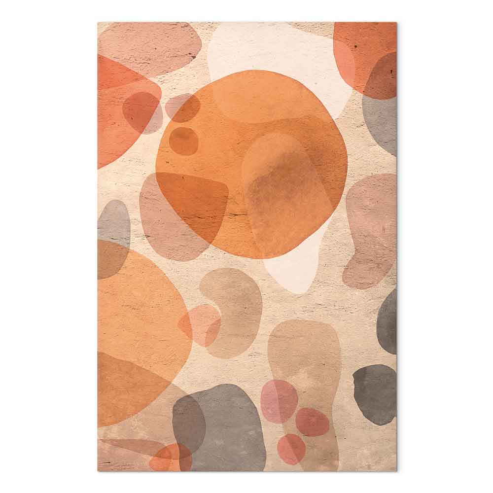 Amber Kaleidoscope Abstract Texture Canvas Print