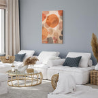 Amber Kaleidoscope Abstract Texture Canvas Print