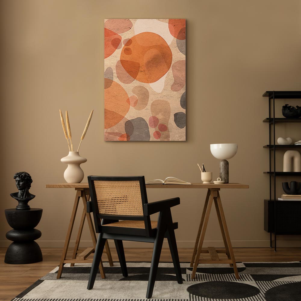 Amber Kaleidoscope Abstract Texture Canvas Print