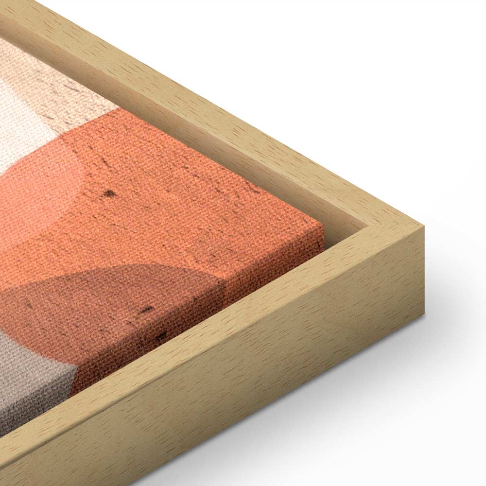 Amber Kaleidoscope Abstract Texture Canvas Print