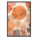 Amber Kaleidoscope Abstract Texture Canvas Print