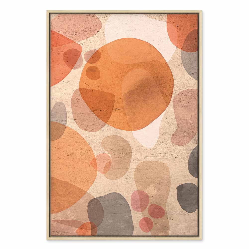 Amber Kaleidoscope Abstract Texture Canvas Print