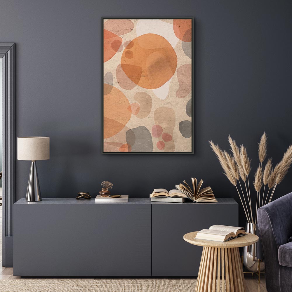 Amber Kaleidoscope Abstract Texture Canvas Print