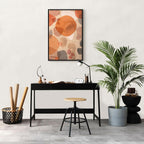 Amber Kaleidoscope Abstract Texture Canvas Print