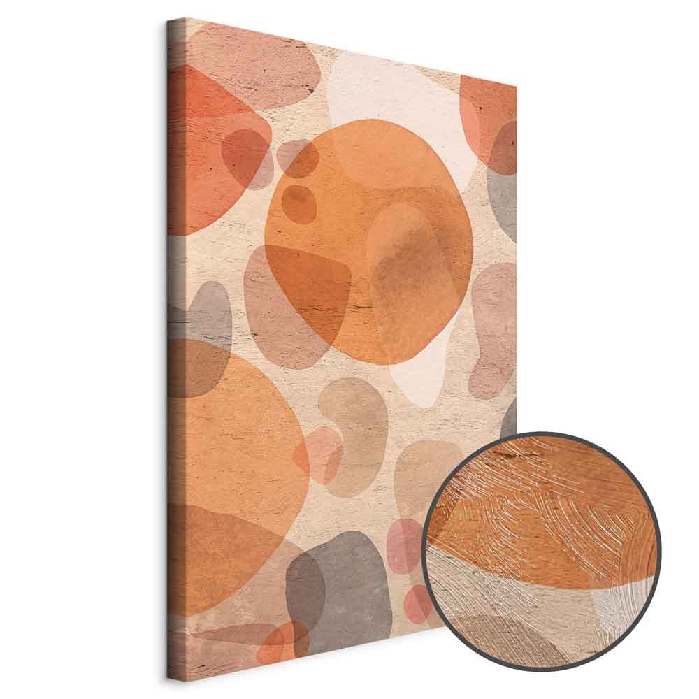 Amber Kaleidoscope Abstract Texture Canvas Print