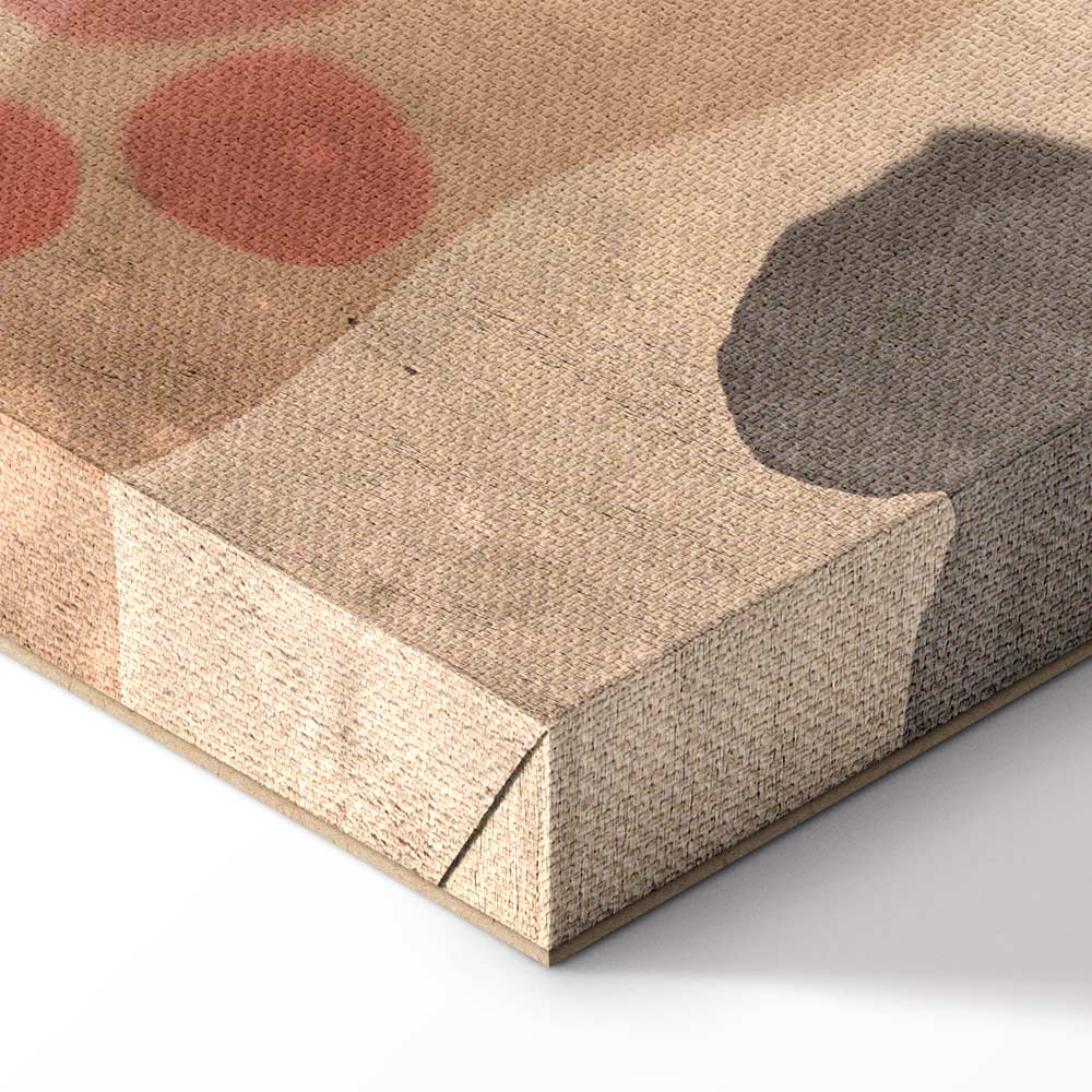 Amber Kaleidoscope Abstract Texture Canvas Print